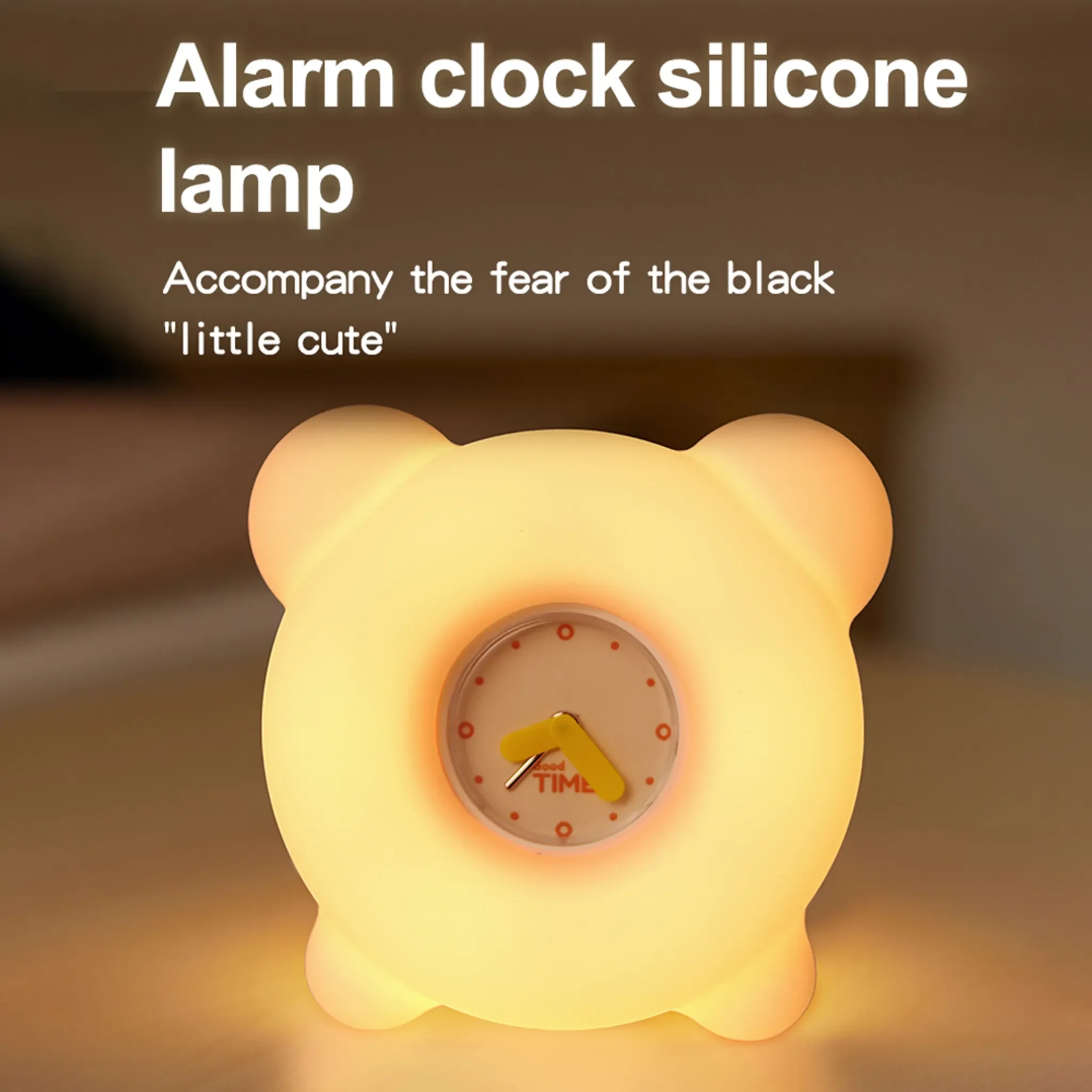 Nachtlicht & Kinderwecker – Tragbare USB-Wiederaufladbare Lampe mit Touch-Umgebungslicht